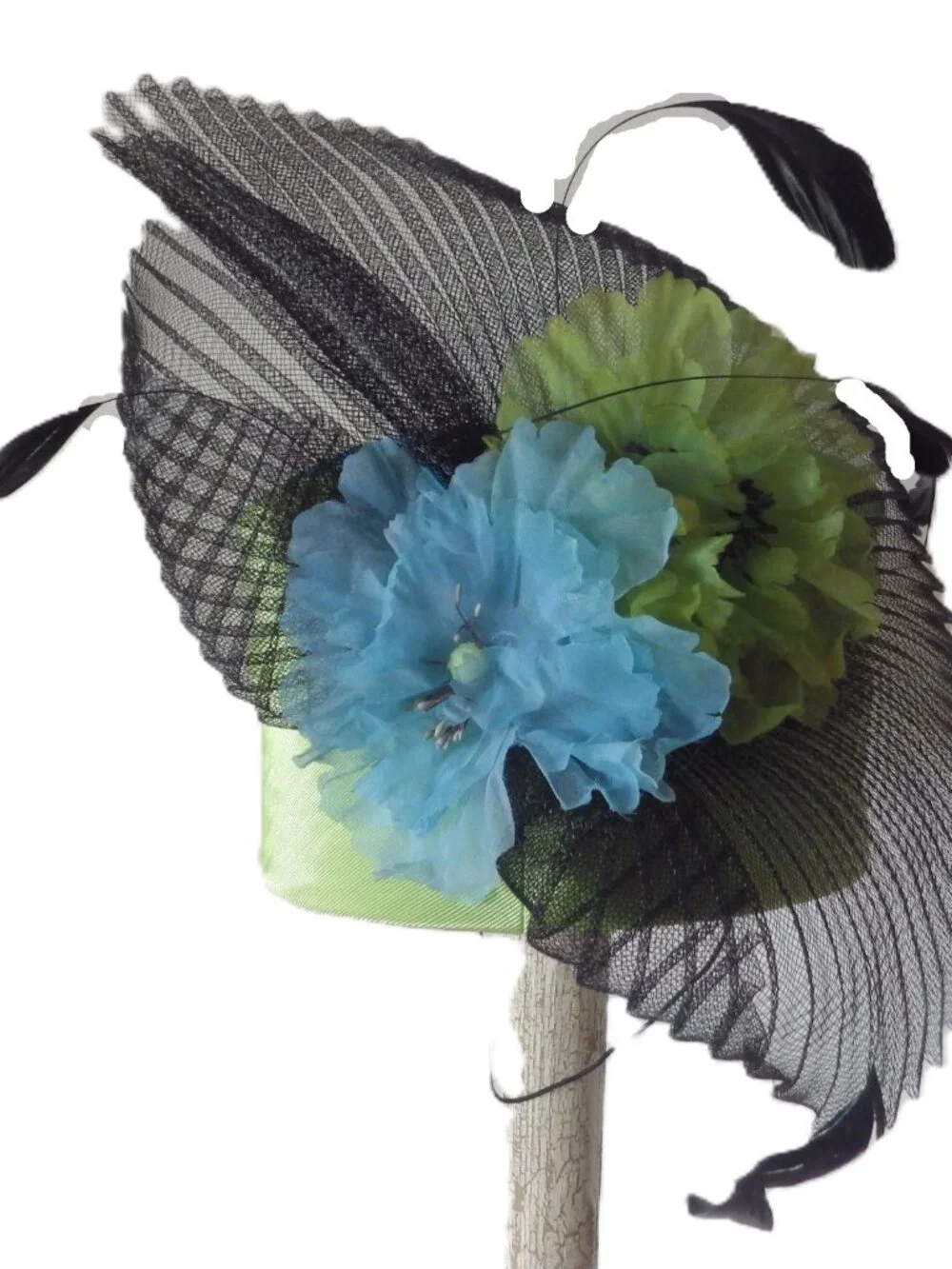 Whittall & Shon Pillbox Hat/ Kentucky Derby Fascinator - Picture 1 of 9